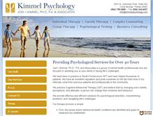 Tablet Screenshot of kimmelpsychology.com